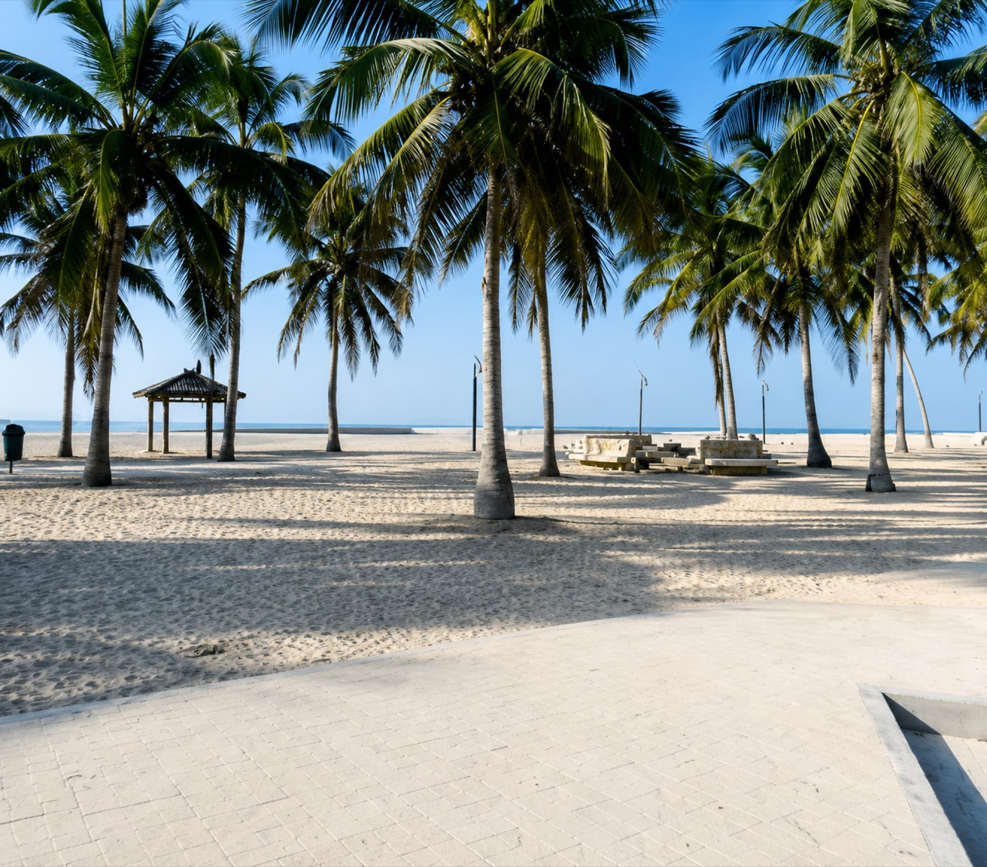 Pláž Dhareez beach a okolní mokřad